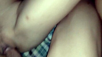 Petite asian roughly handled in intense session