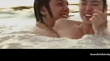 Saras gil bares small tits in steamy nude scene!