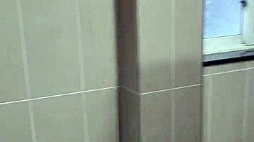 bathroom exposure moment casually