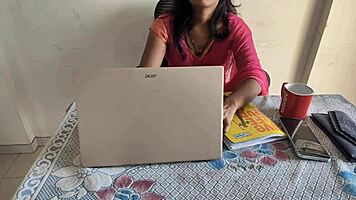 Office worker seduced into brutal pounding by eager colleague