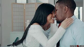 ember snow gets anal doggy pounded hard by isiah maxwell's monster cock