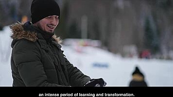 laura quest unleashes teasing outdoor snow flirts and wet public thrills