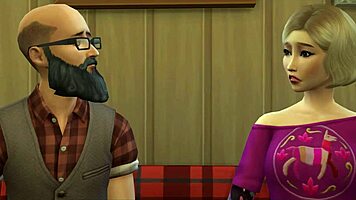 petite shy blonde offers blowjob and pussy to cheer up sad older man birthday