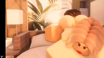 roblox busty blonde slut fucked hard by older guy at beach?