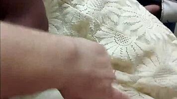 black beauty sucks white cock deep then squeezes it between perfect big tits