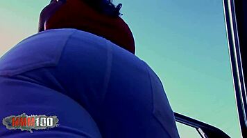 yo check this horny brunette handling huge bbc in interracial blast
