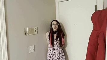 drunk petite slut offers ass pussy mouth to stud