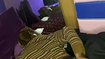 naughty ebony spanks big ass solo in close-up worship