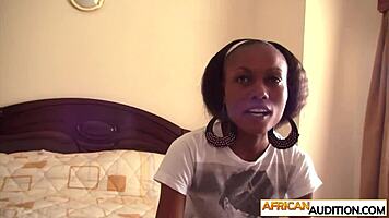 petite black teen swallows big white cock then doggystyle