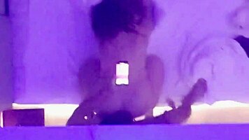 damn this curvy mexican bbw shakes her juicy ass doggystyle while her man's on the phone