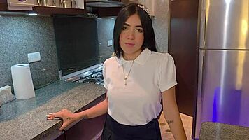 Horny Tattooed Student Craves Stepbrother's Cum on Big Ass