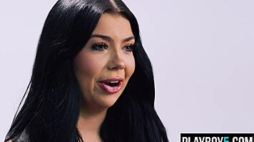 Aussie holly day fingers pussy to explosive orgasm post-interview