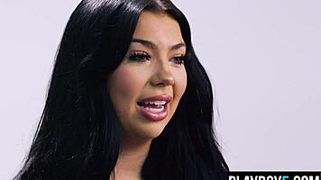 Aussie holly day fingers pussy to explosive orgasm post-interview