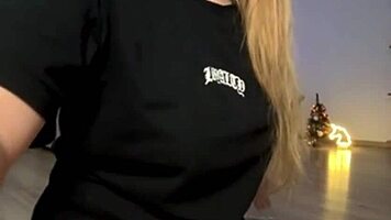 horny bbw teen fingers squirting pussy bent over begging for more