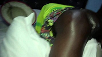 muslim ebony milf takes double penetration in ass and pussy like a champ 🔥🍑