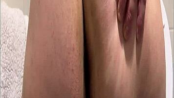 morena slut begs for raw fuck in public bathroom