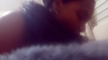 oh shit hidden cam caught my sloppy black teen blowjob