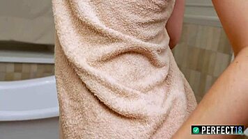 Stella jegante invites steamy shower fingering orgasm