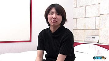 she enjoys company of two older guys in prison room masturbation session