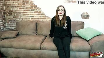 Emily's Glasses Nerd Pickup Turns Casting Tease