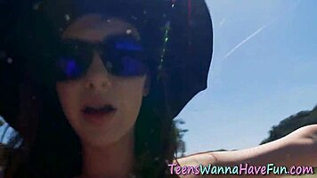 Horny teens suck and swap massive cum loads