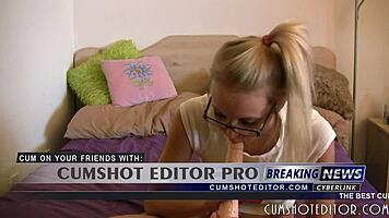 Hey Cutie, Watch Me Practice Deep Blowjob On Huge Dildo?