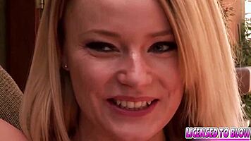 Scarlett Sweets Hillbilly Stripper Teases with Deepthroat Blowjob