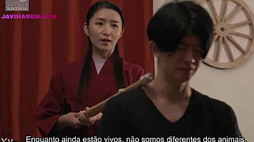 asian milf sneaks passionate fuck with friend during family trip JAV legendado
