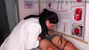 Nurse Gets Instant Hard Cock Erection for Brazilian Housewife's Juicy Pussy Lick and Ride