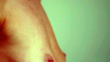 Skinny Teen Jane F Bounces Firm Tits on Ball Teasing Shaved Pussy