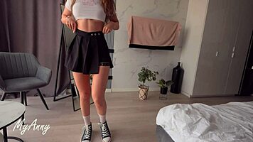 Curly Model's Sneaker Creampie Slam