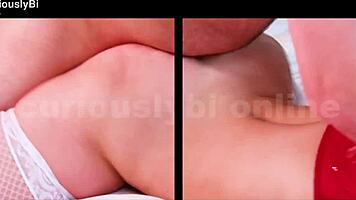 hey come on try going bi like this femdom wants you to with her college partner