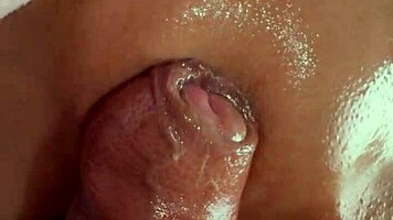 Petite nympho with big nipples gets tight ass fucked outdoors farting juicy pussy