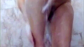 hot indian beauty fingers herself passionately in bathroom