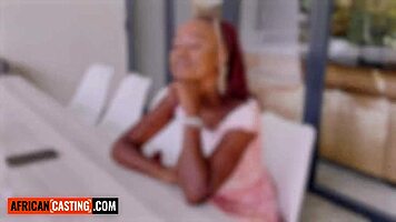 Big Tits Ebony Teen 18+ Tight Pussy Stretched in Raw Casting Rail