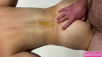 worthless cumslut gulps piss while getting pounded in filthy compilation