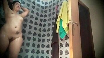 stepsister teases me in shower then begs for passionate bathroom doggystyle