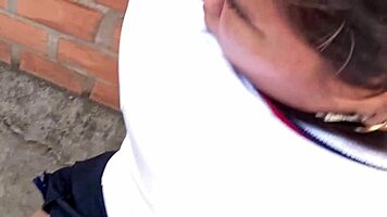 left school so he breaks my pussy in abandoned lot fulla semen