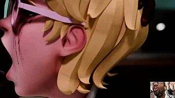 bald pussy nerdy judy squirts from bbc anal fingering and deepthroat