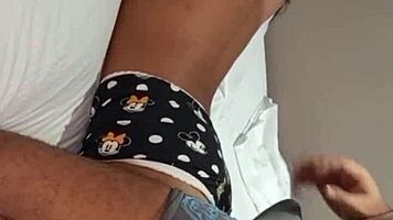 fingering tight wet pussy of cute 20-year-old brunette latina