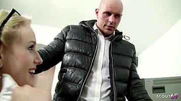 oh god my huge tits bounce so hard during deep office anal from coworker