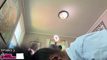 big ass ebony milf deja babe deepthroats monster black cock 💦👅