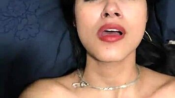 Intense missionary pounding leads to explosive squirt creampie finish for young latina