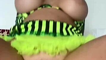 Super Busty Chubby Teen Swallows Huge Facial in POV