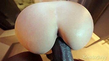 blonde milf cheats with huge bbc pounding her wet pussy to squirting creampie finish