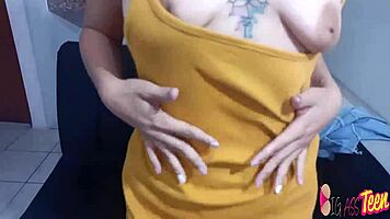 Blonde Swallows Cock While Stepsis Takes Anal Creampie