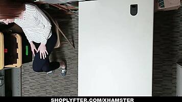 lp officer rams monster cock into shoplifting asian teen at work