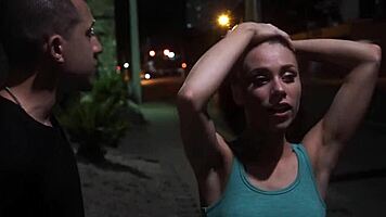 Stranded teen roughly fucked in public after wild pickup adventure 😈