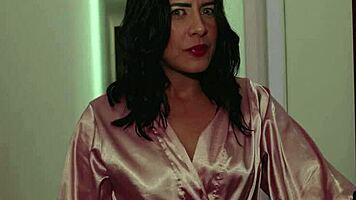 curvy colombian milf neighbor blows fat cock then rides to cumswap