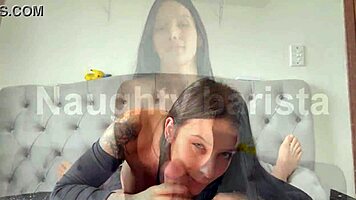 dressed up for halloween i end up sucking my ex's thick cock so hot